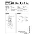 INFINITY KAPPA-200HCA Instrukcja Serwisowa