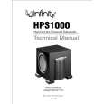 INFINITY HPS1000 Instrukcja Serwisowa