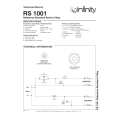 INFINITY RS1001 Instrukcja Serwisowa